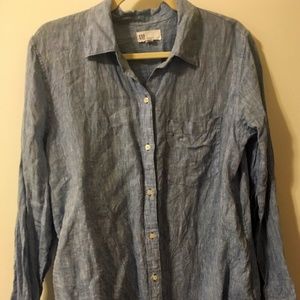 Final days! 100% Linen  Gap Shirt- Never Worn!